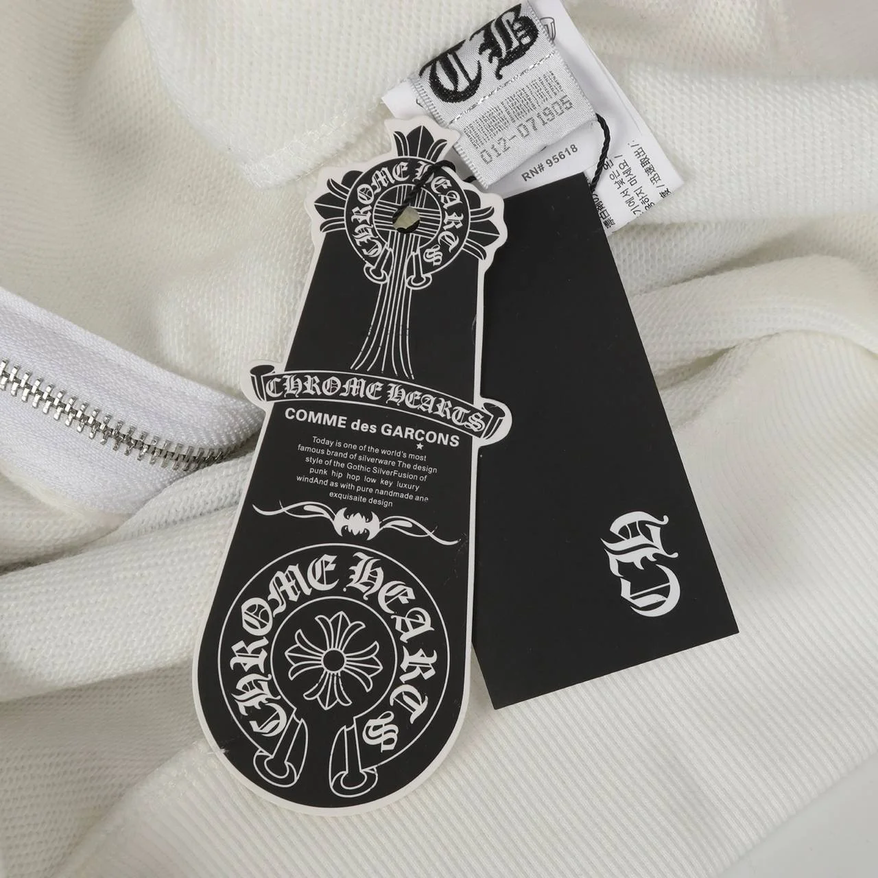 Худи Chrome hearts белая - миниатюра 4