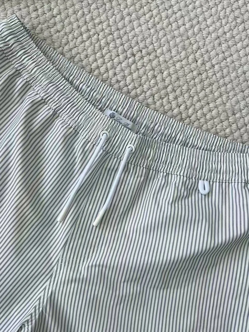 Шорты loro piana белые плавательные - миниатюра 2
