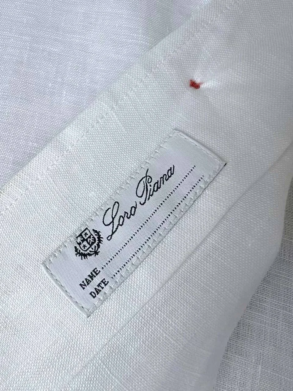 Рубашка белая loro piana - миниатюра 7