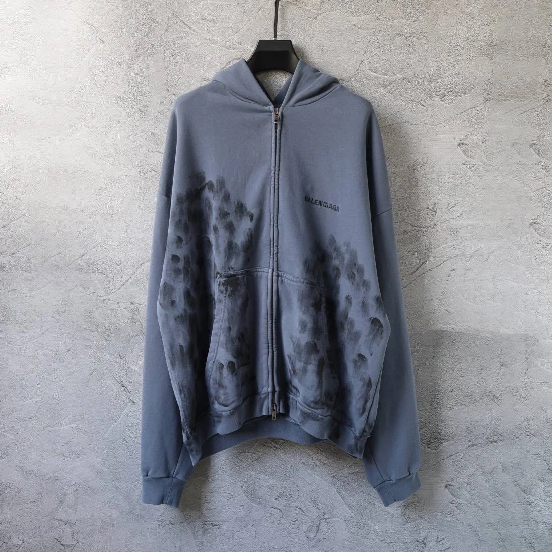 Худи balenciaga синяя - миниатюра 2