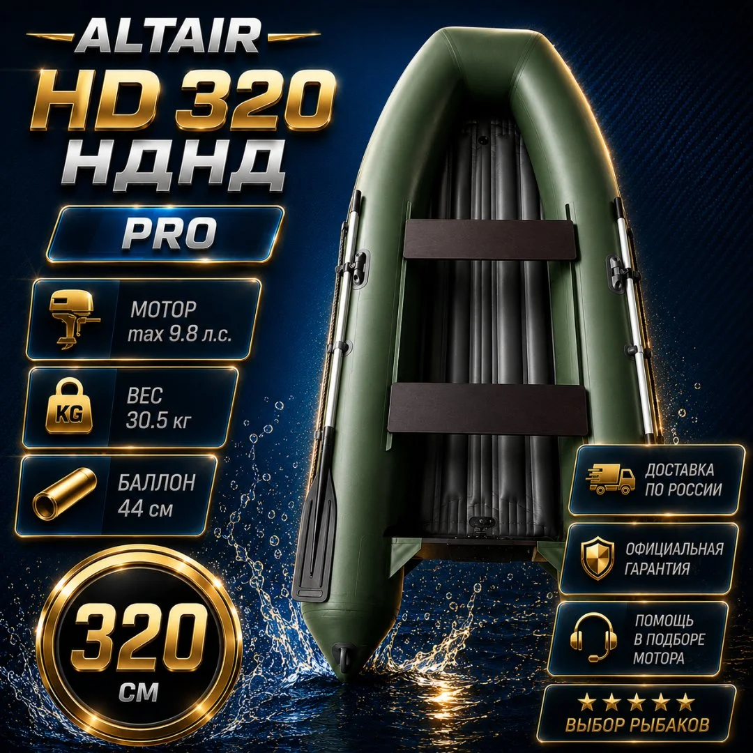 Моторная лодка ПВХ ALTAIR HD-320 НДНД - изображение 1