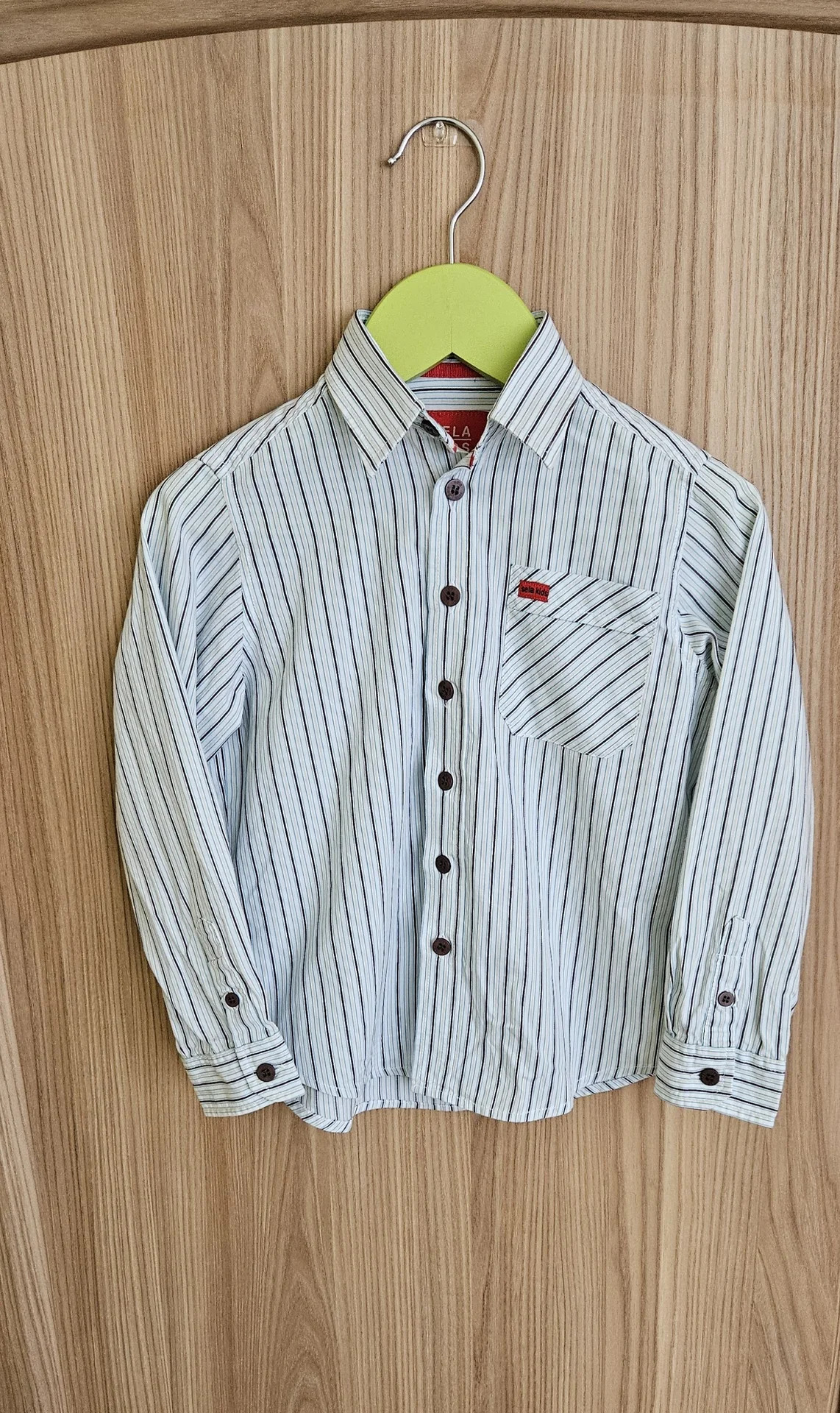 Состояние новой рубашка хлопок Sela Kids р.98-104 - изображение 1