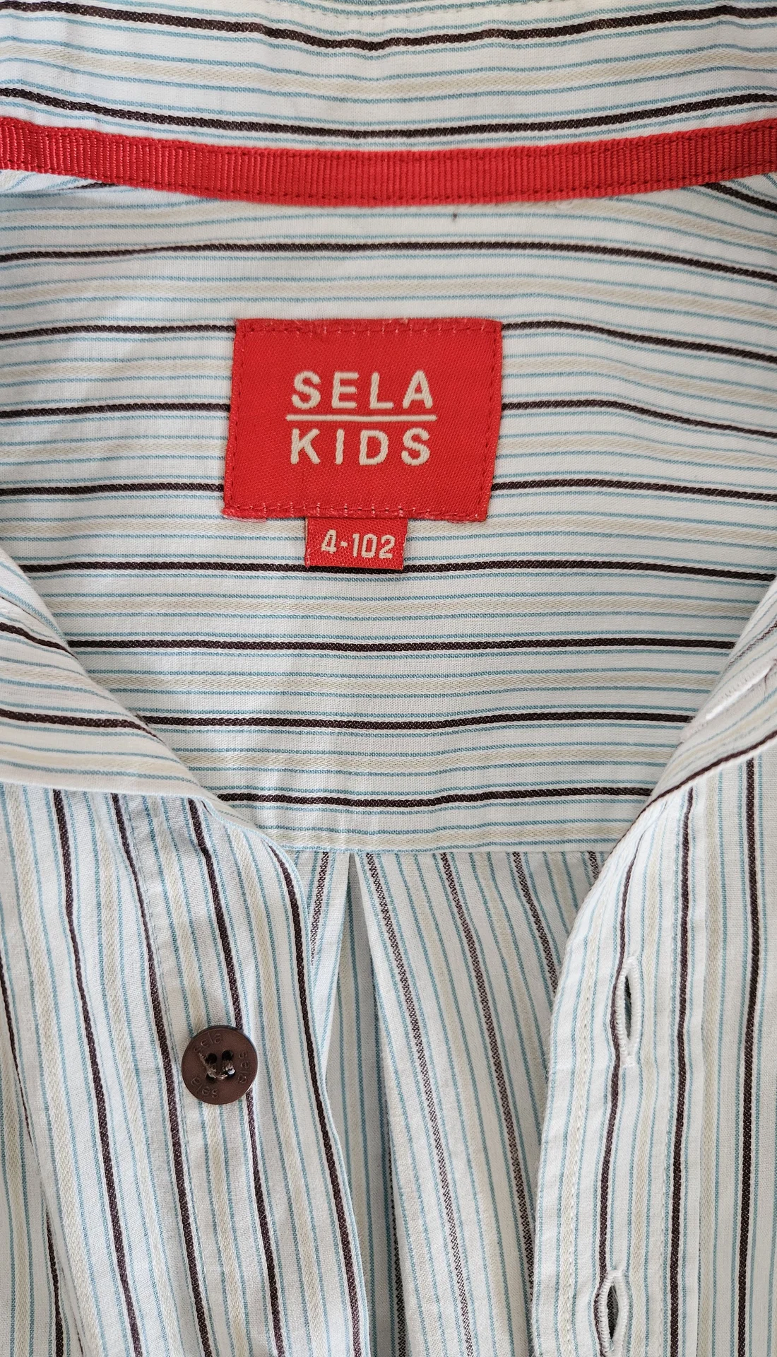 Состояние новой рубашка хлопок Sela Kids р.98-104 - миниатюра 6