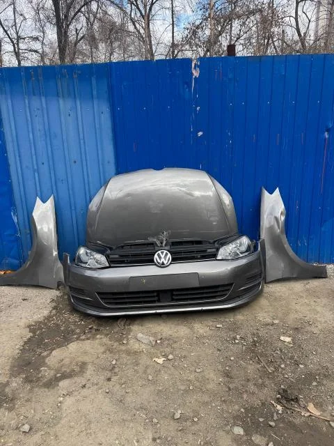 Ноускат VW Golf VII 2012-2020 (БЕЗ ОМЫВАТЕЛЯ ФАР С ОТВЕРСТИЯМИ ПОД ДАТЧИКИ ПАРКОВКИ) б/у - изображение 1