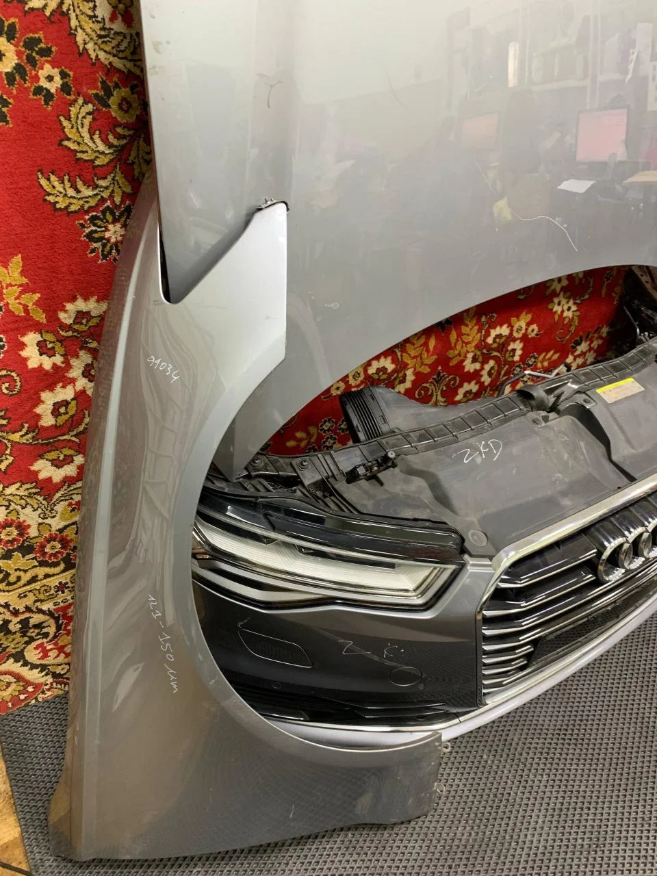 Ноускат Audi A6 [C7,4G] 2014-2018 (КАПОТ,КРЫЛЬЯ ПОСЛЕ 2014) б/у - миниатюра 3