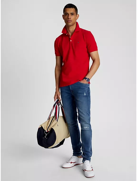 Мужское поло Tommy Hilfiger SlimFit оригинал - изображение 1