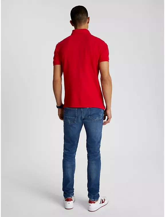 Мужское поло Tommy Hilfiger SlimFit оригинал - миниатюра 3