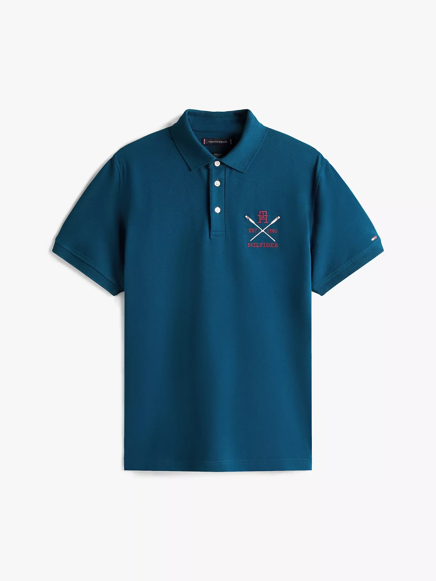 Мужское поло Tommy Hilfiger SlimFit оригинал - миниатюра 2