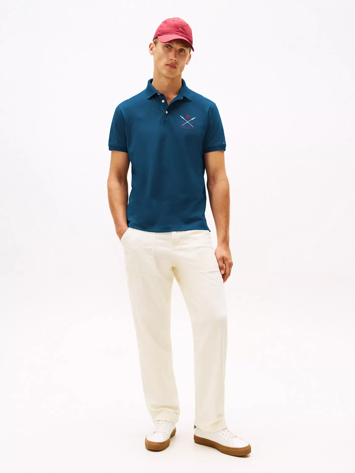 Мужское поло Tommy Hilfiger SlimFit оригинал - миниатюра 4