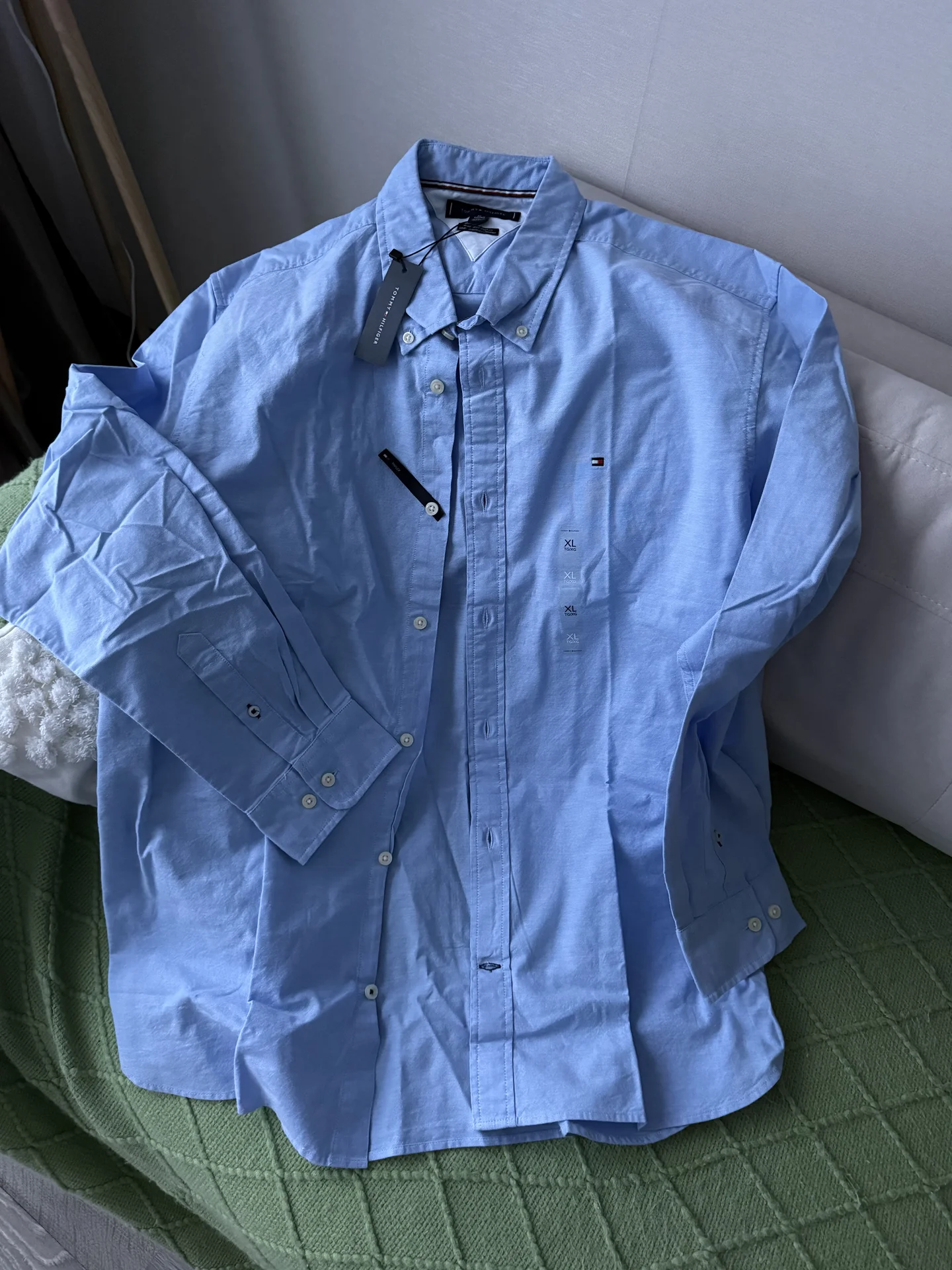 Tommy hilfiger рубашка xl мужская - изображение 1