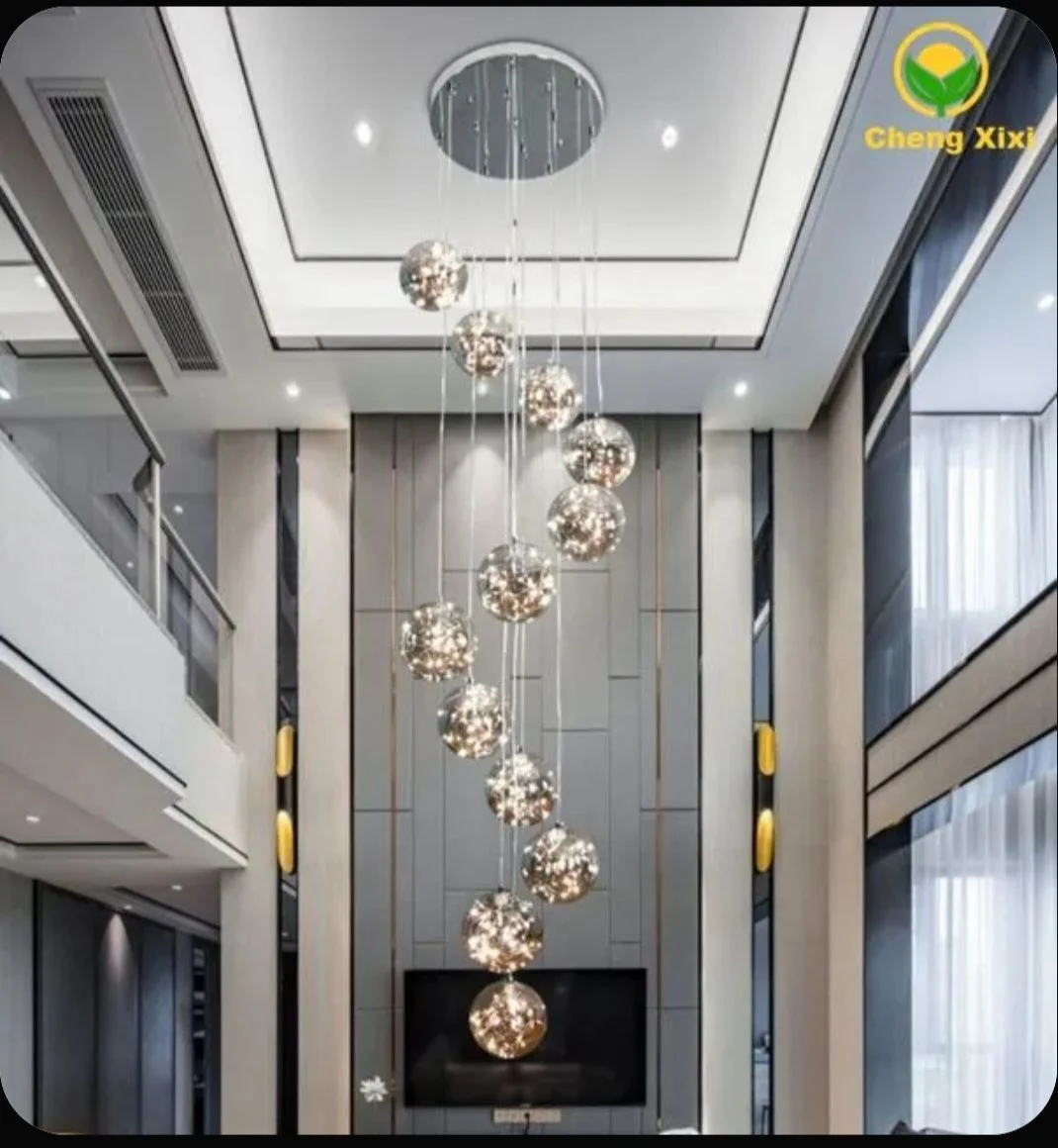 Люстра подвесная лестничная Led - миниатюра 2