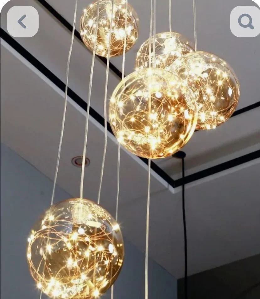 Люстра подвесная лестничная Led - миниатюра 4