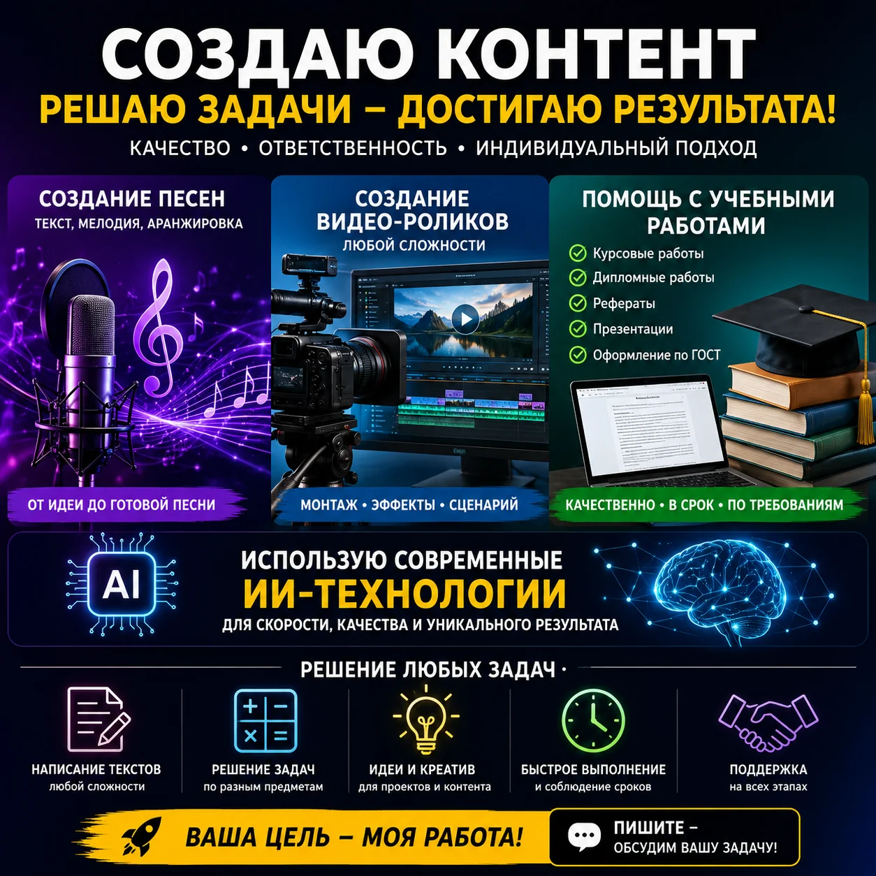 Создание песни - видеоролик - курсовые и дипломы - миниатюра 2