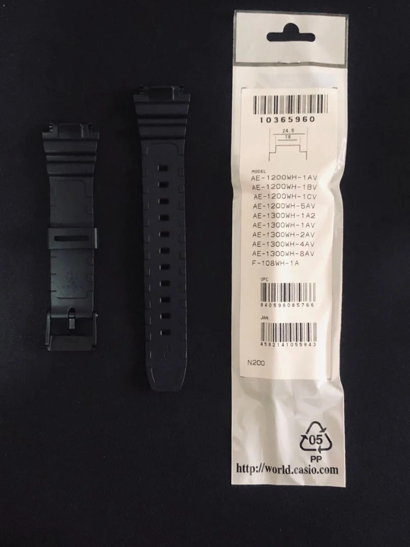 Оригинальный ремешок от часов Casio AE1200/1300 - миниатюра 3