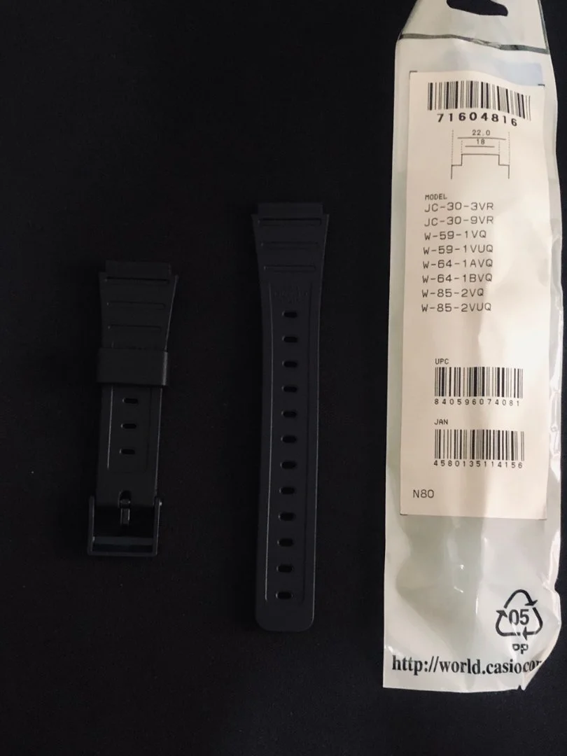 Оригинальный ремешок от часов Casio W-59 - миниатюра 2