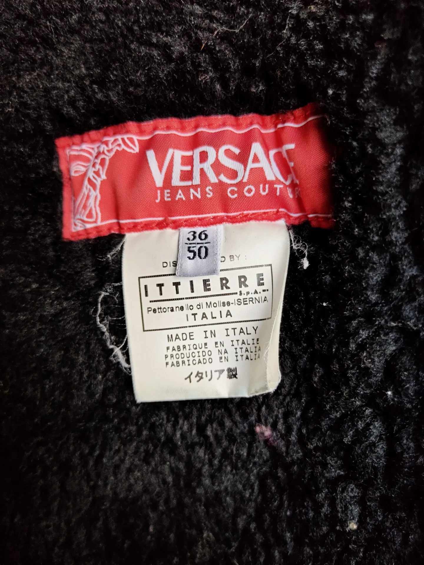 Архивная мужская дублёнка шинель archive Versace - миниатюра 5