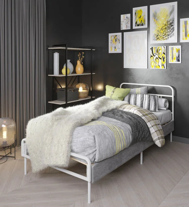 Кровати MEZA PLUS 90х200 см белые - изображение 1