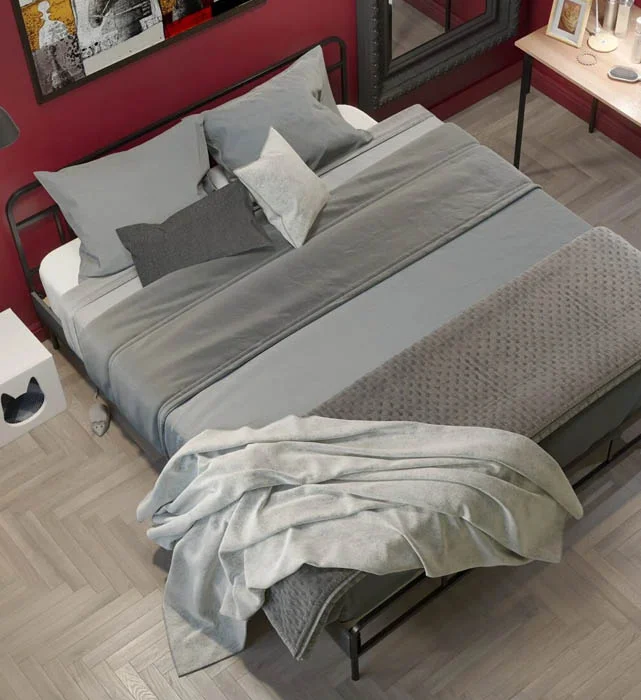 Кровати MEZA PLUS 160х200 см черные - миниатюра 2