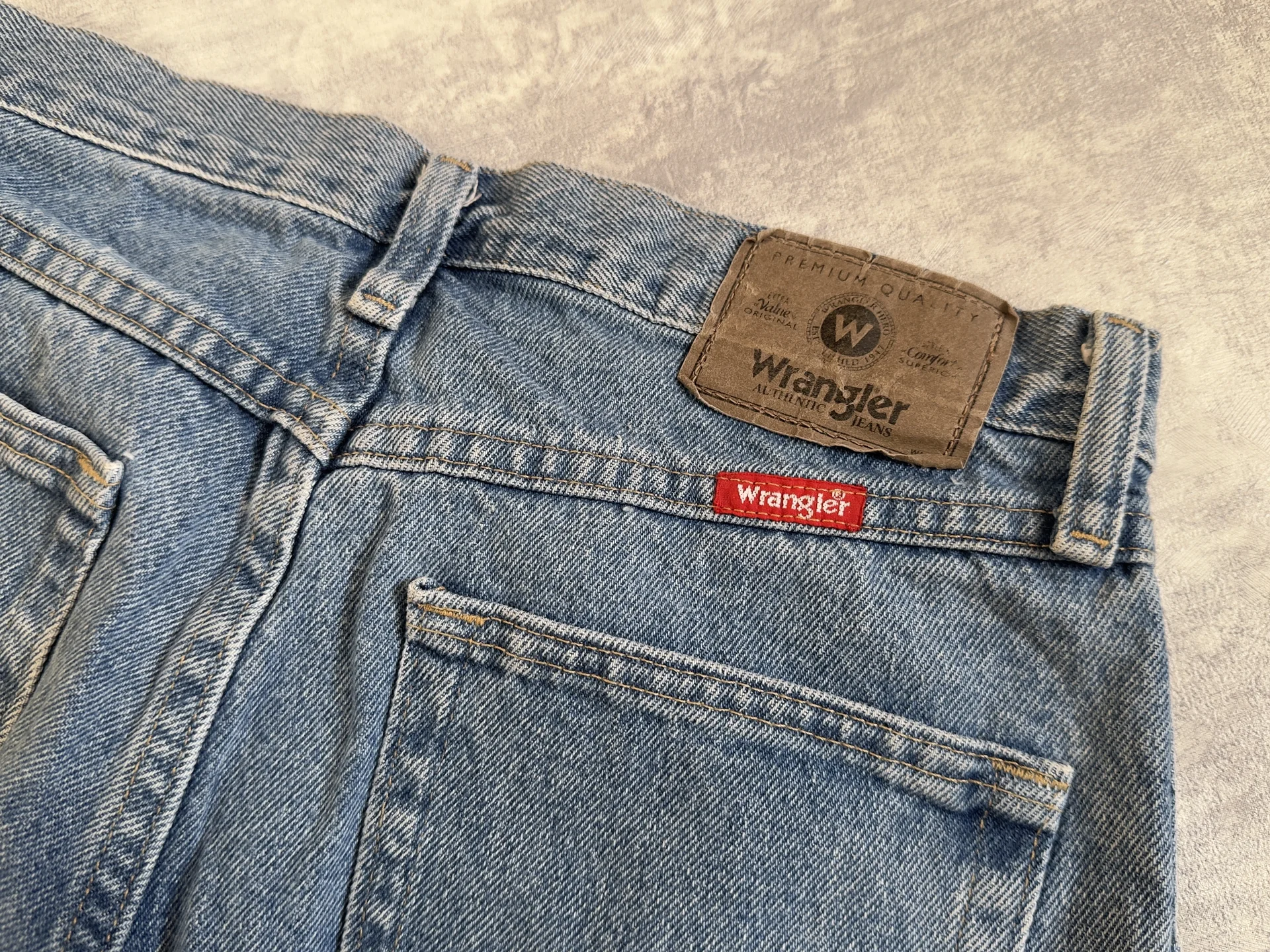 Джинсы винтаж Wrangler Regular Fit 29x32 - миниатюра 3