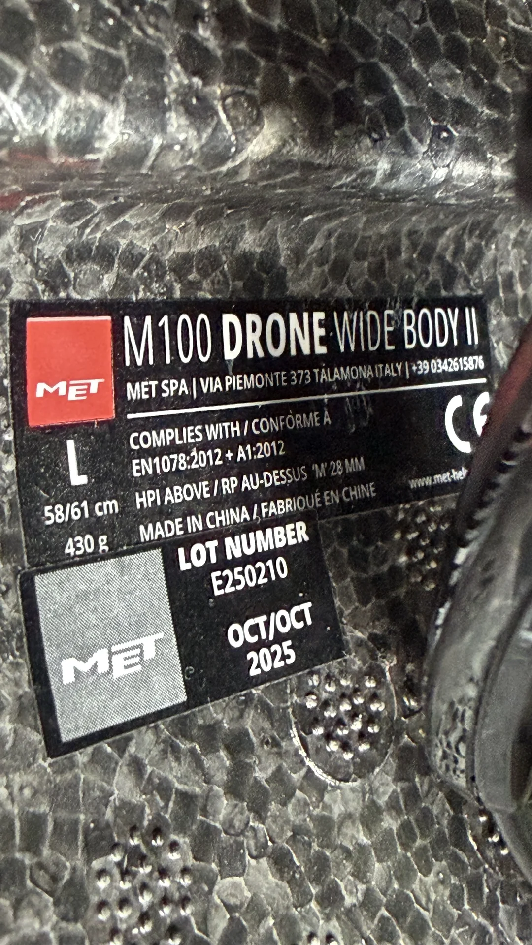 Шлем для триатлона MET Drone Wide Body II, L - миниатюра 4