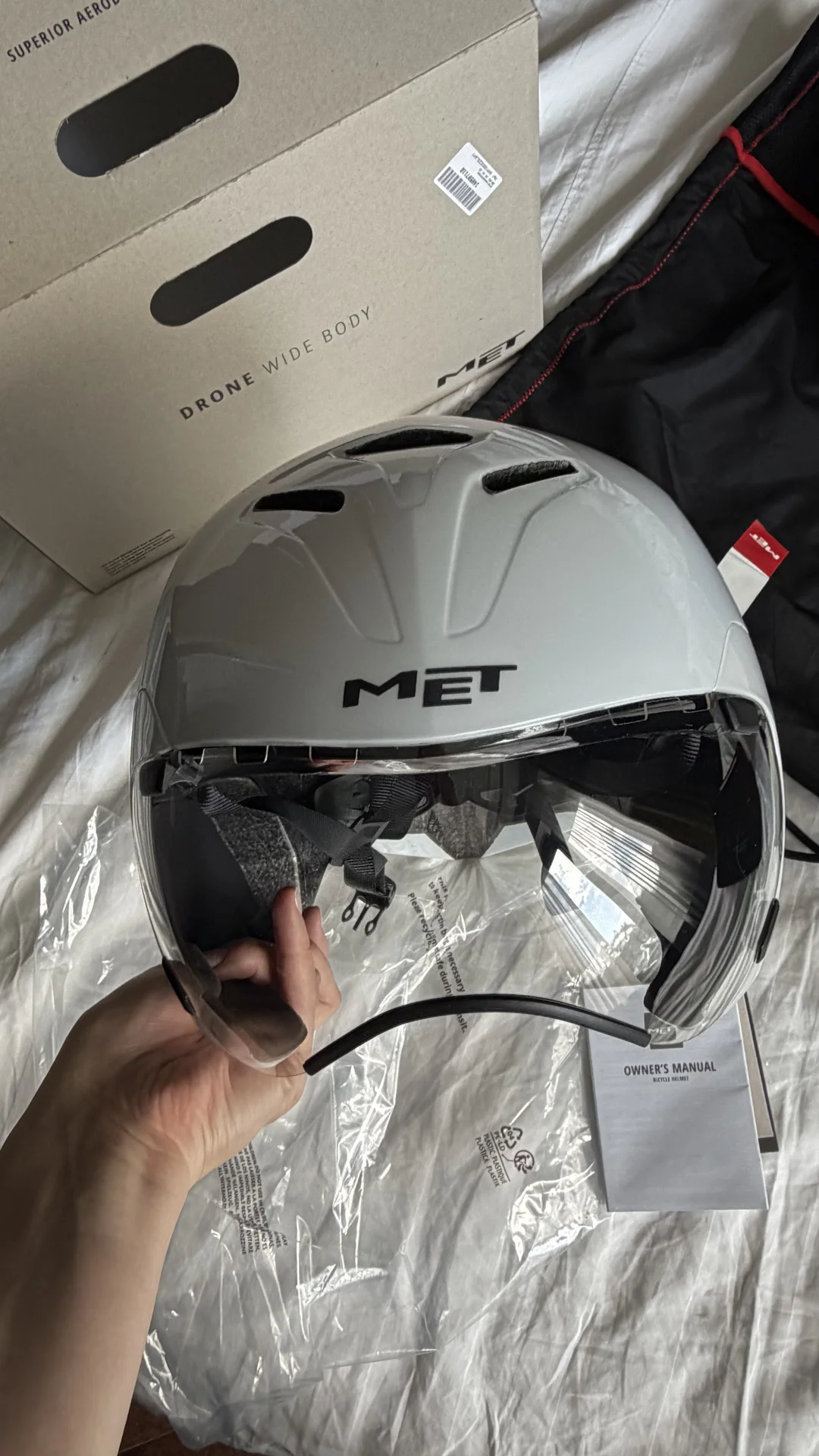 Шлем для триатлона MET Drone Wide Body II, L - миниатюра 5