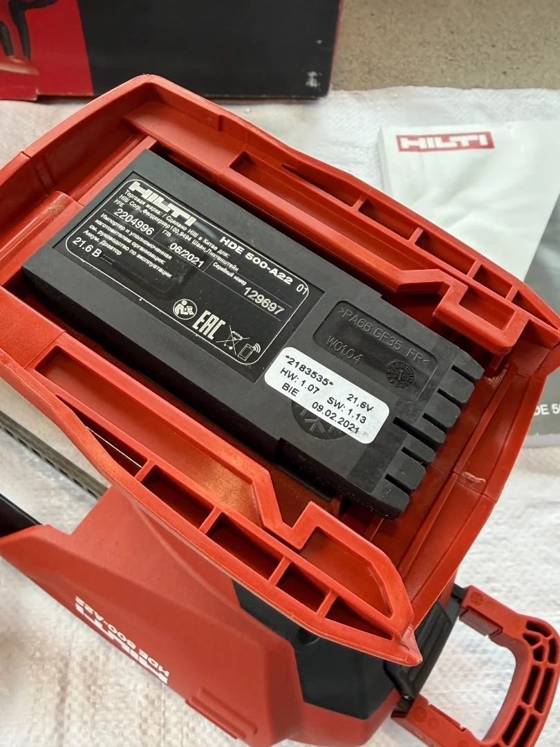 Аккумуляторный дозатор HILTI HDE 500-A22 - миниатюра 5