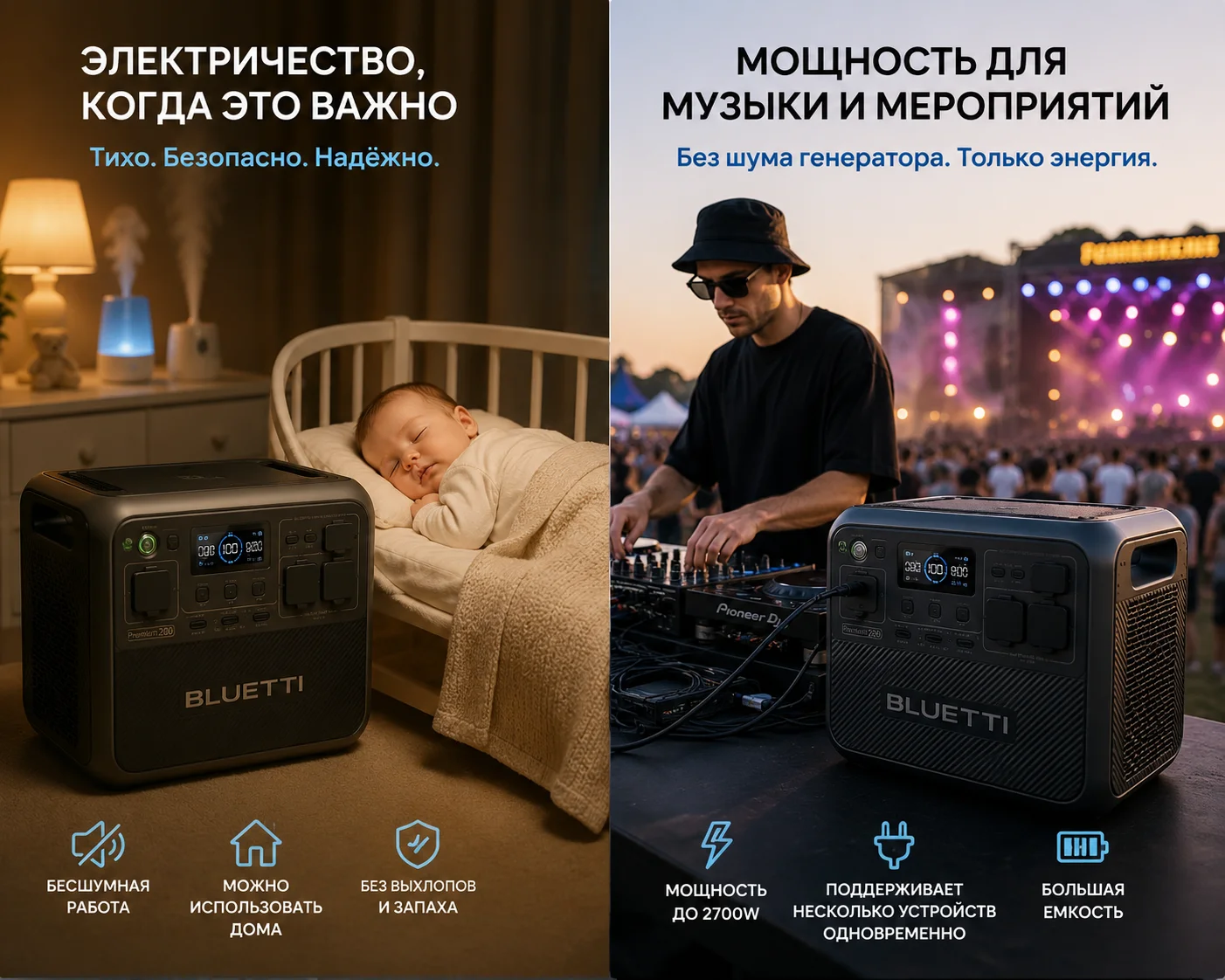 Генератор без бензина 2700W Bluetti - изображение 1