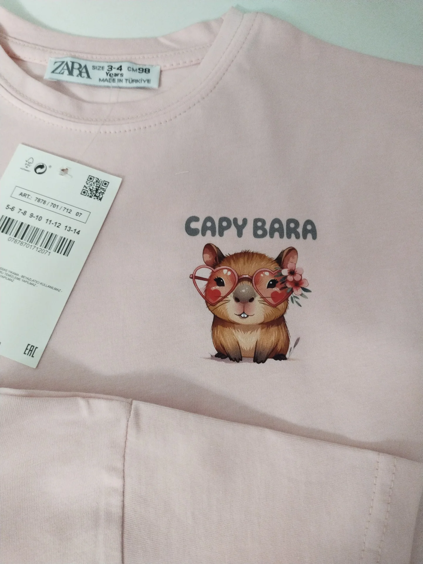 Футболка детская" Zara "92-98,98-104 - миниатюра 7
