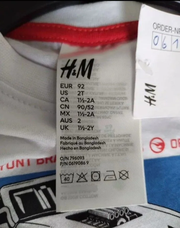 Костюм детский летний H&M 92 - миниатюра 4