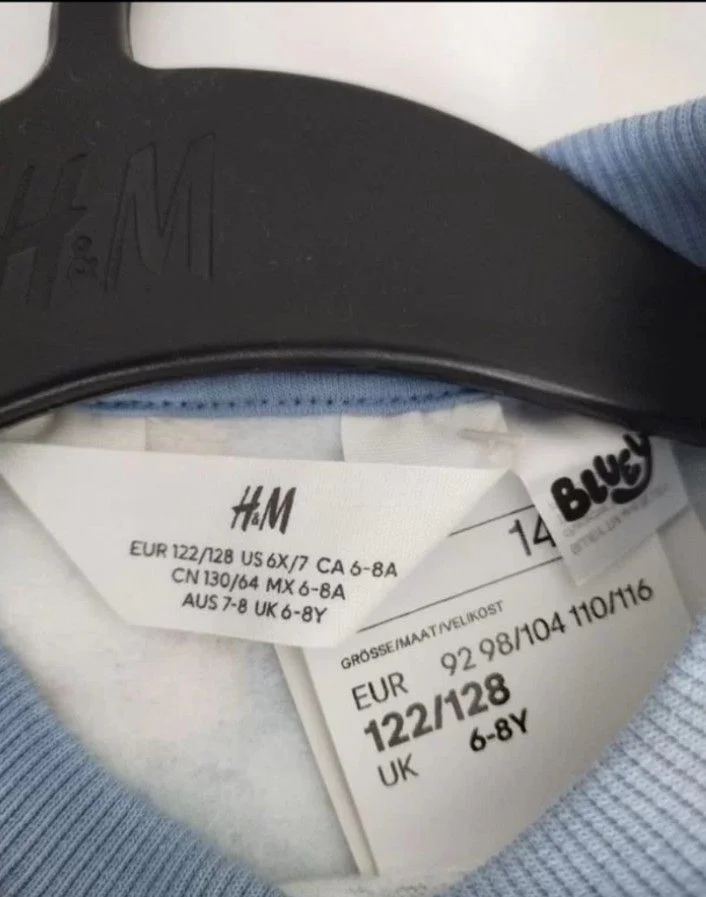 Свитшот детский новый hm 122-128 Bluey - миниатюра 2