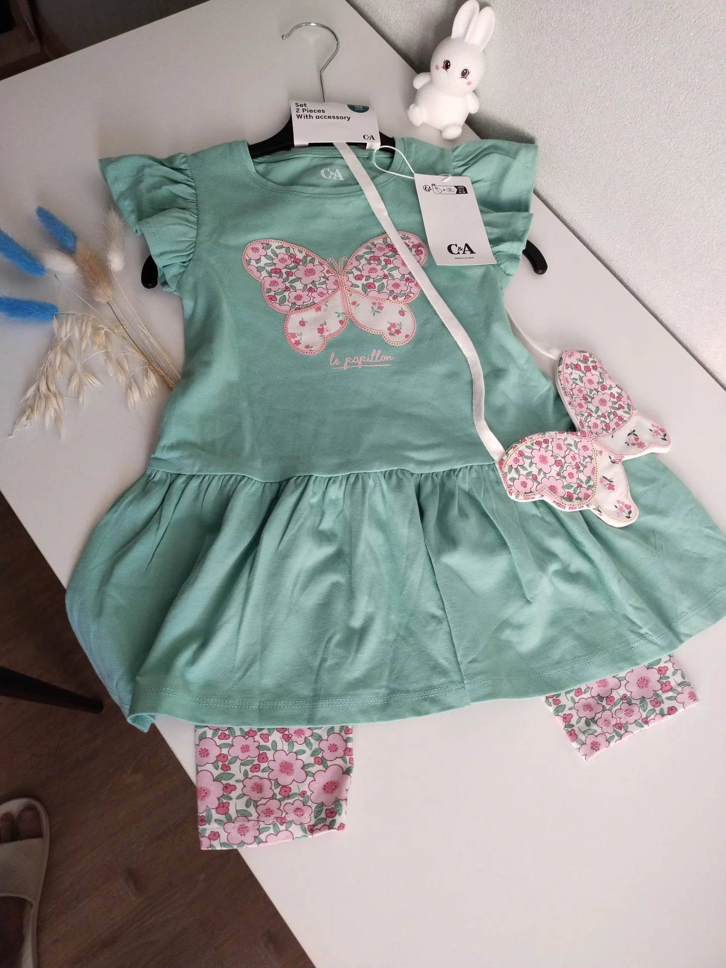 Костюм на девочку с сумочкой H&M 110;104 - миниатюра 3