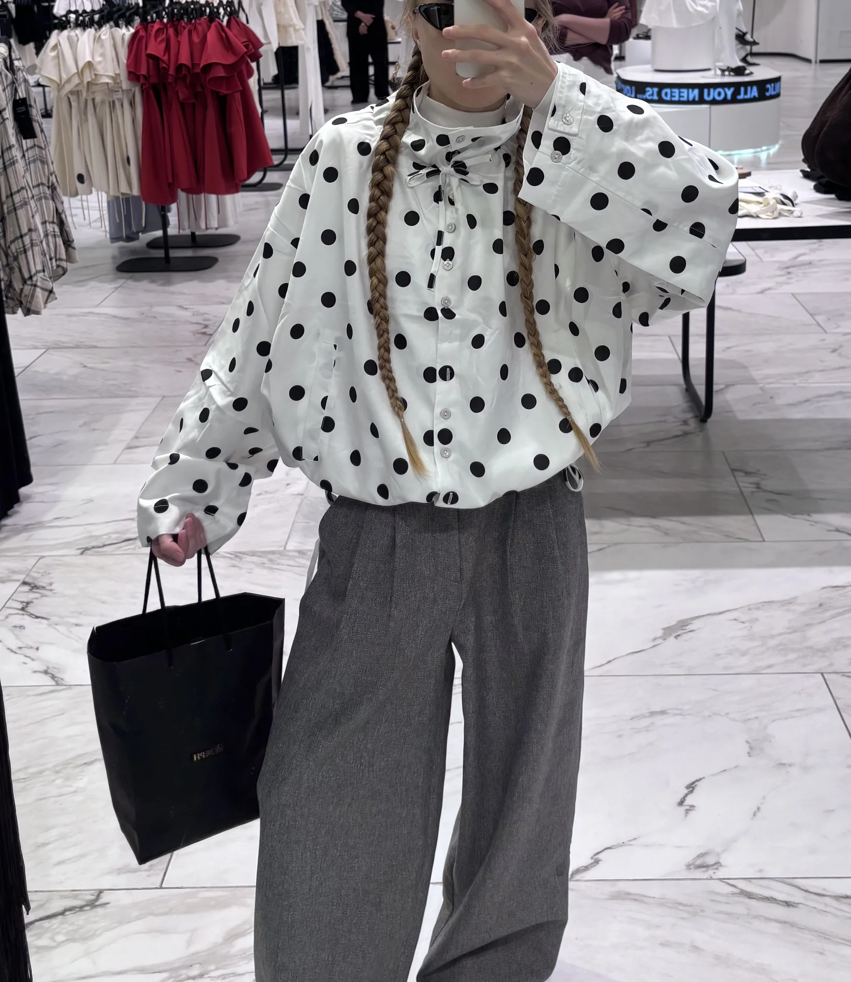 Куртка ветровка новая в горошек тренд zara - миниатюра 3