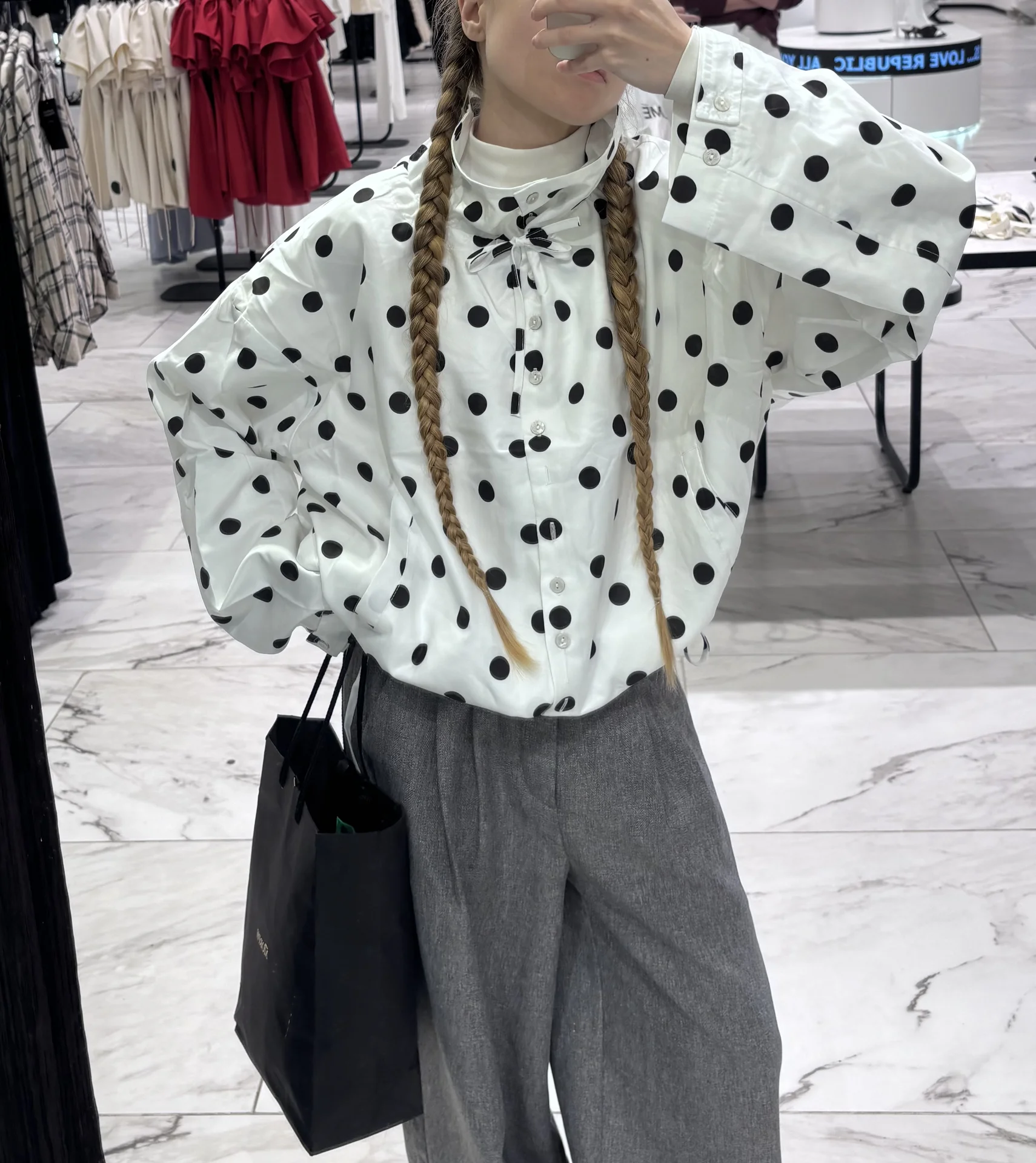 Куртка ветровка новая в горошек тренд zara - миниатюра 6