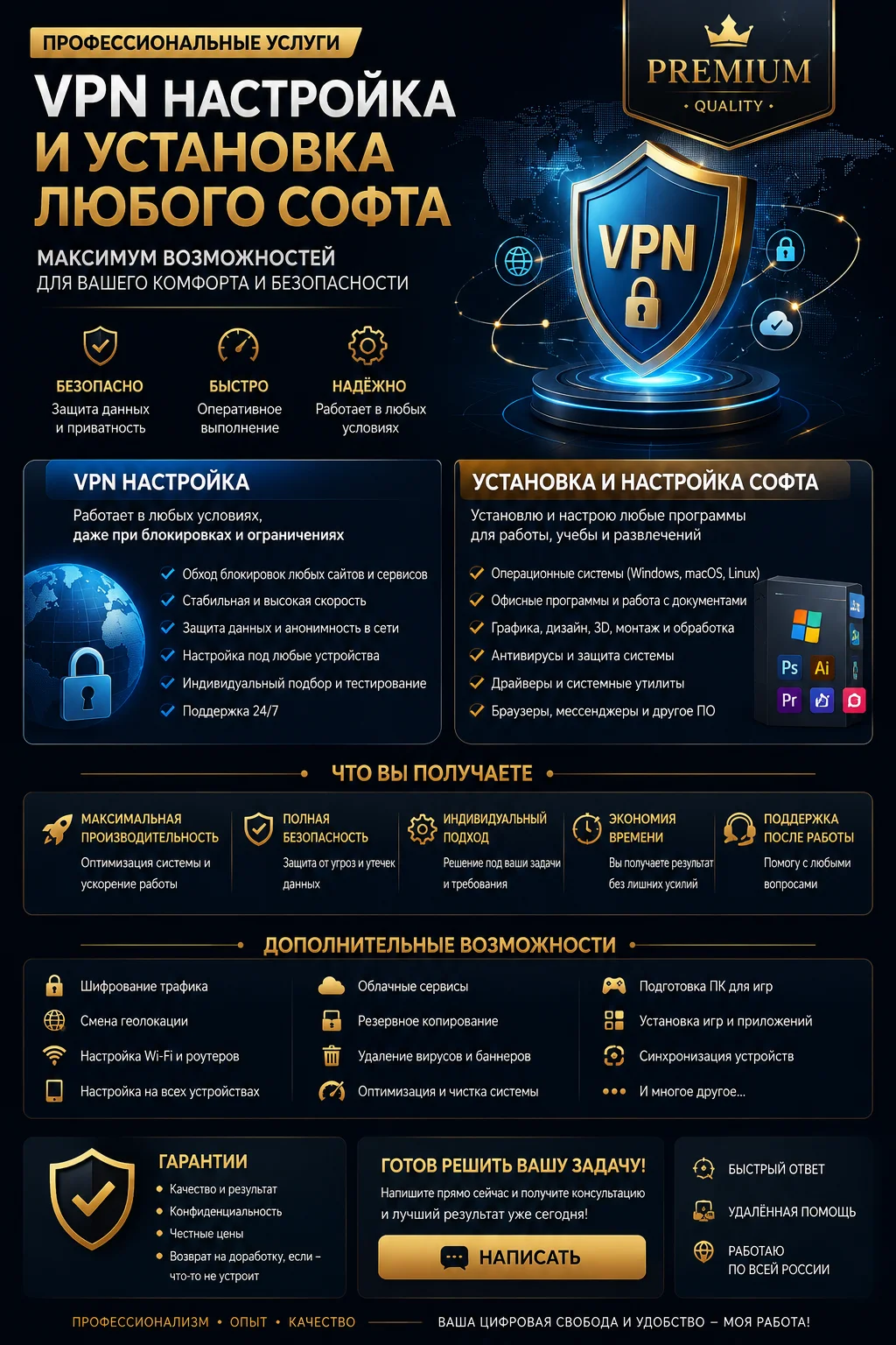 💎 IT-специалист | VPN | Windows | Настройка П