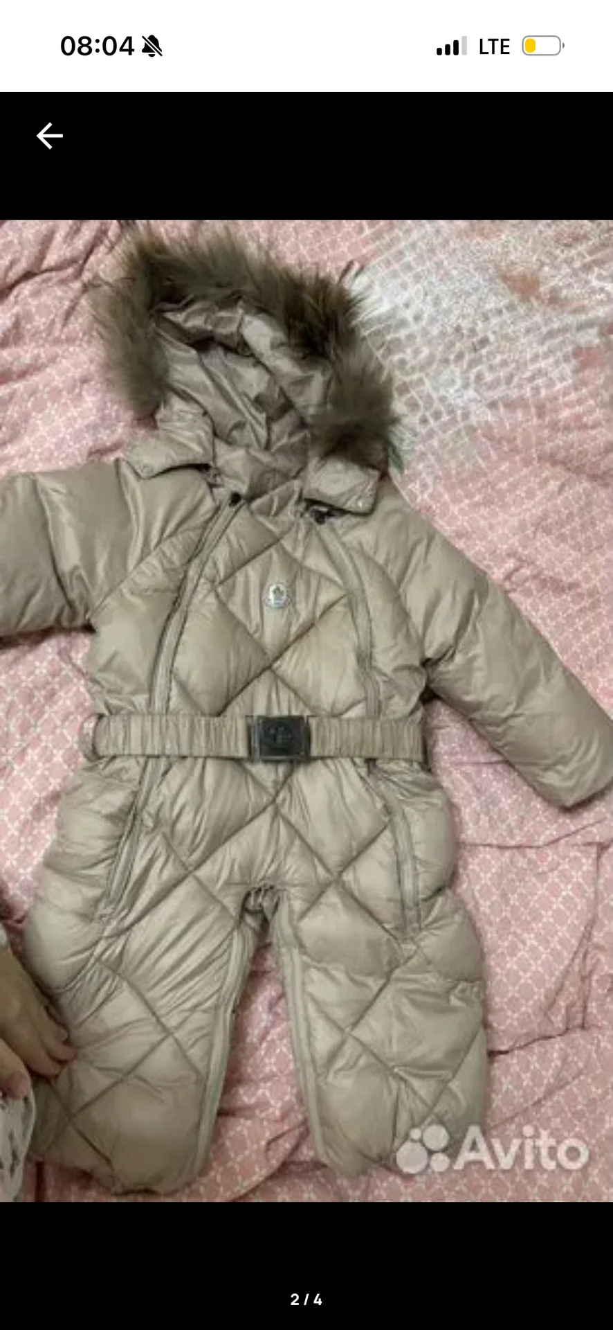 Детский комбинезон зимний moncler - миниатюра 2