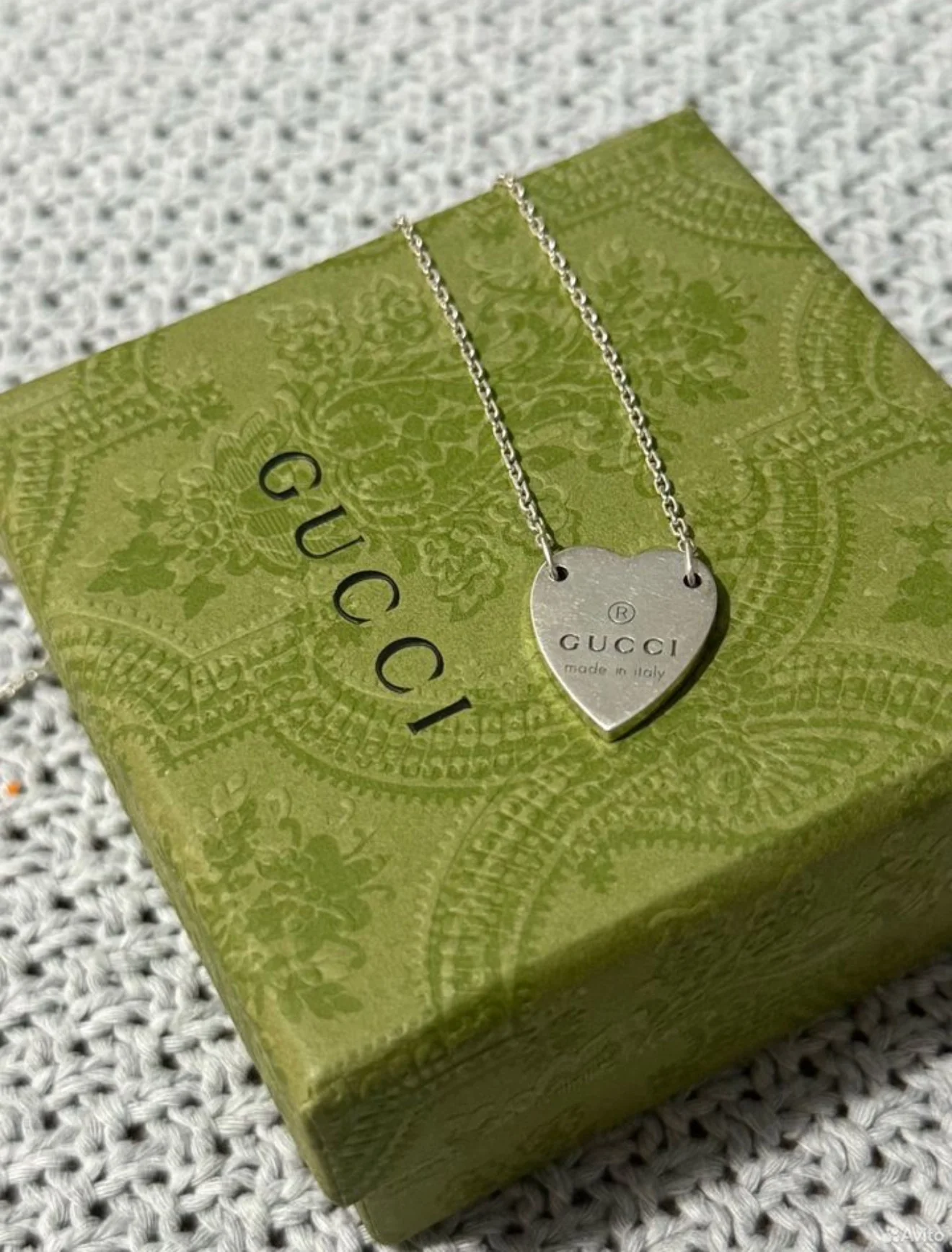 Колье из серебра Gucci trademark - изображение 1