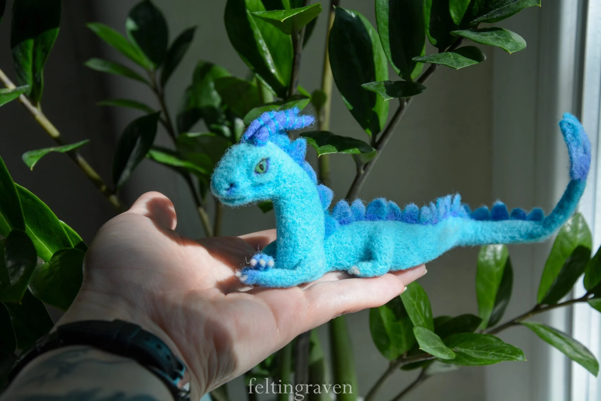 Водяной дракон войлочная игрушка - изображение 1