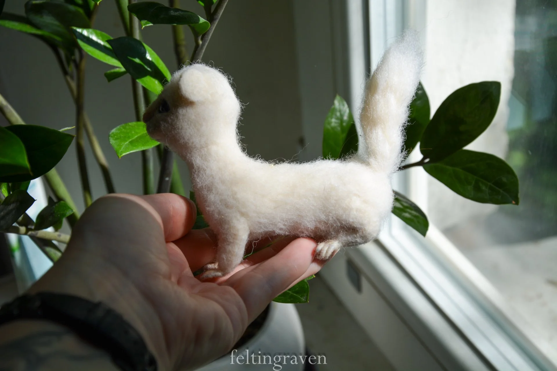Ласка зимняя Ручная работа - миниатюра 3