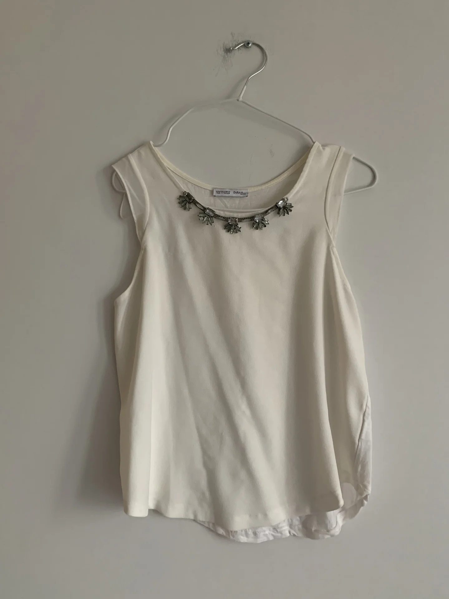 Белая блузка Zara - изображение 1