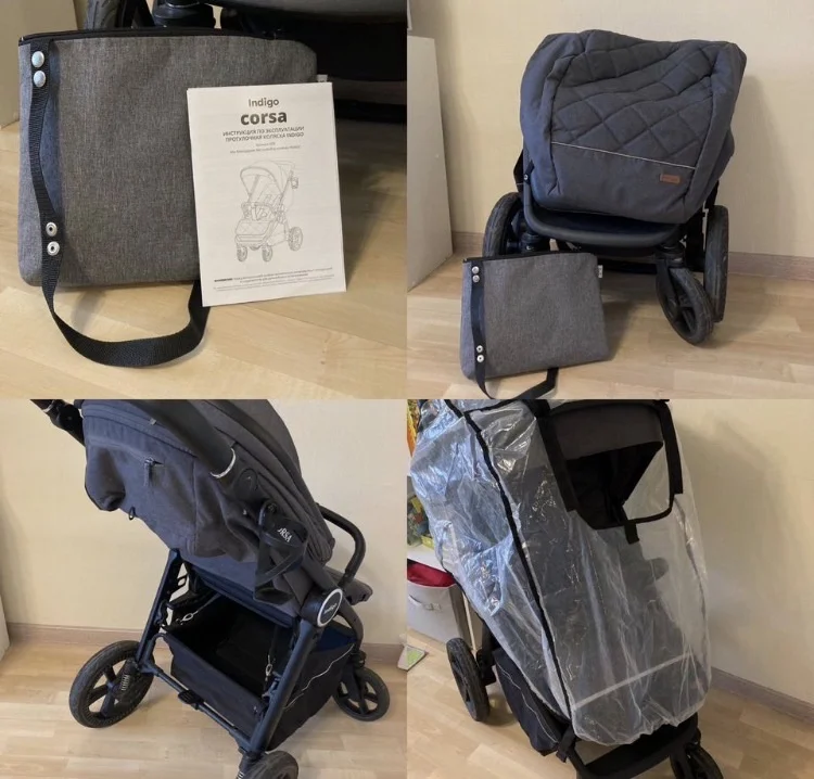 Прогулочная коляска indigo corsa +толокар - миниатюра 7