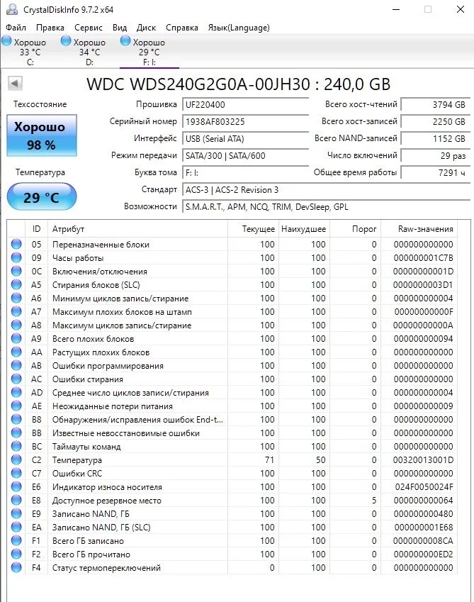 SSD Western Digital Green 240Gb - миниатюра 3