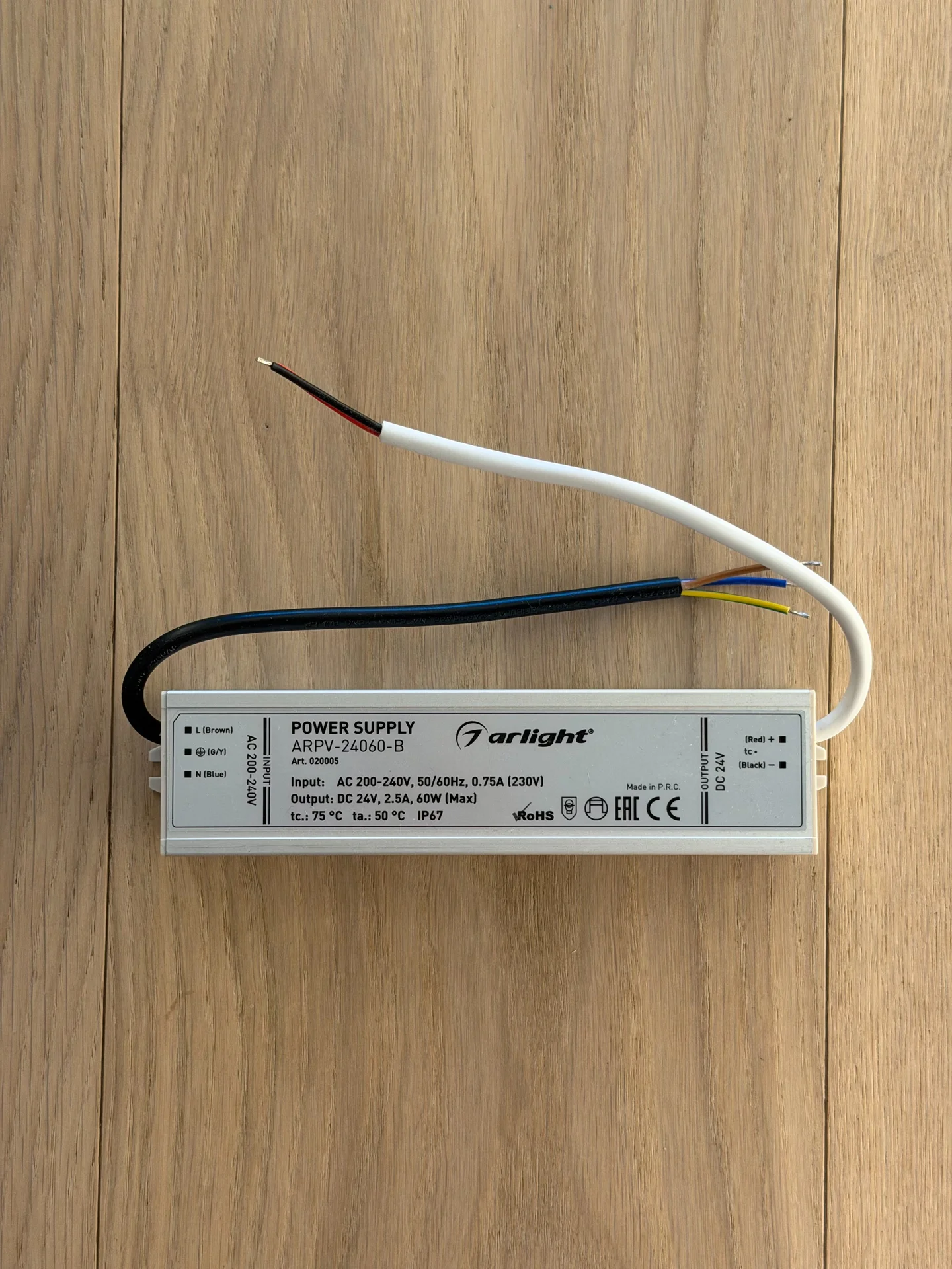Блок питания arpv-24060-B (24V, 2.5A, 60W) - миниатюра 4