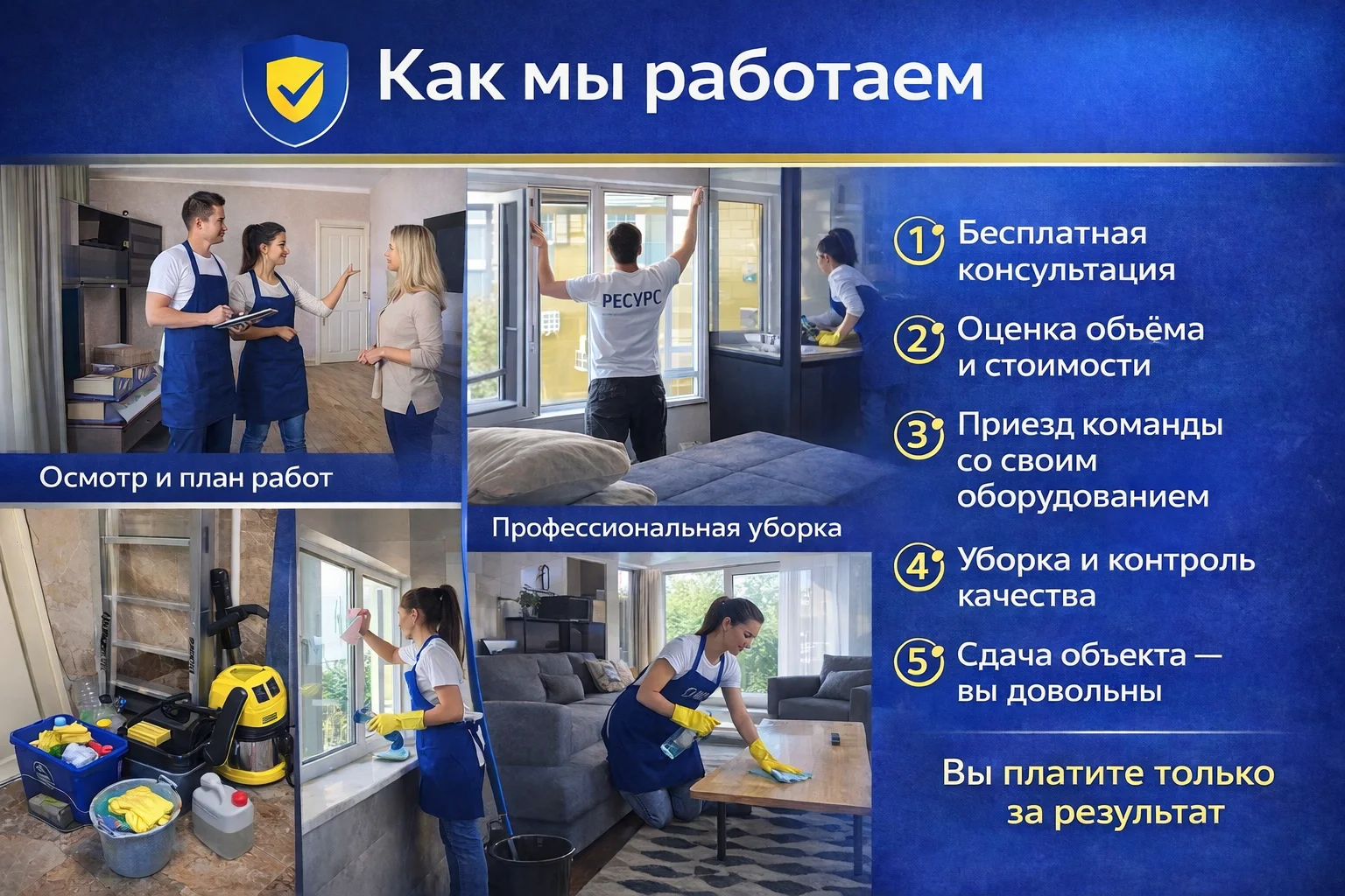 Клининг, уборка квартир, химчистка мебели - миниатюра 2