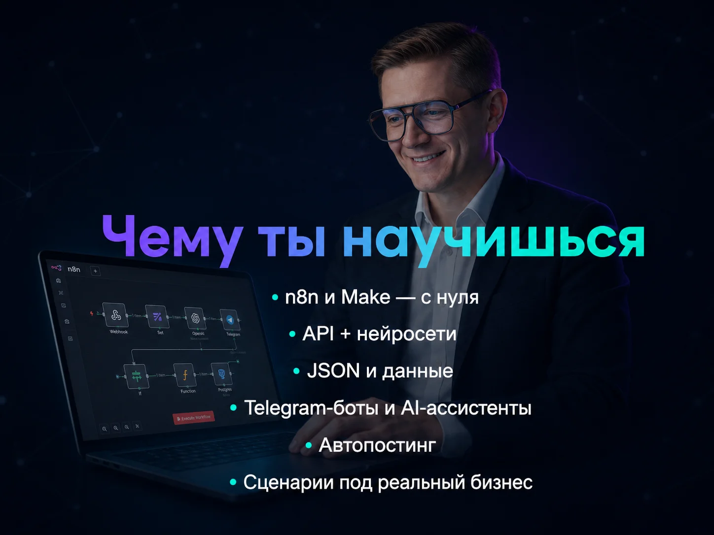 Обучение автоматизации: n8n, Make, ии - миниатюра 4