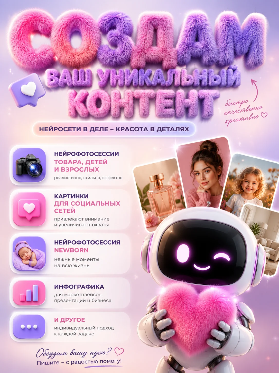 Нейрофотосессии, AI фото, инфографика - изображение 1
