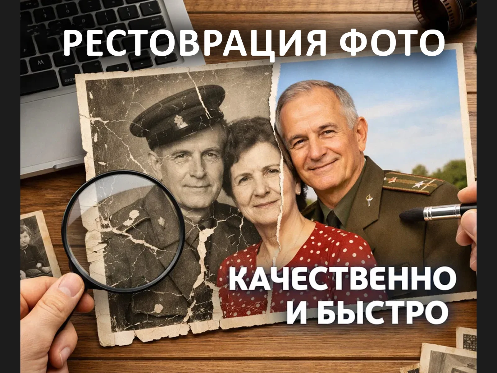Реставрация старых фото - миниатюра 2