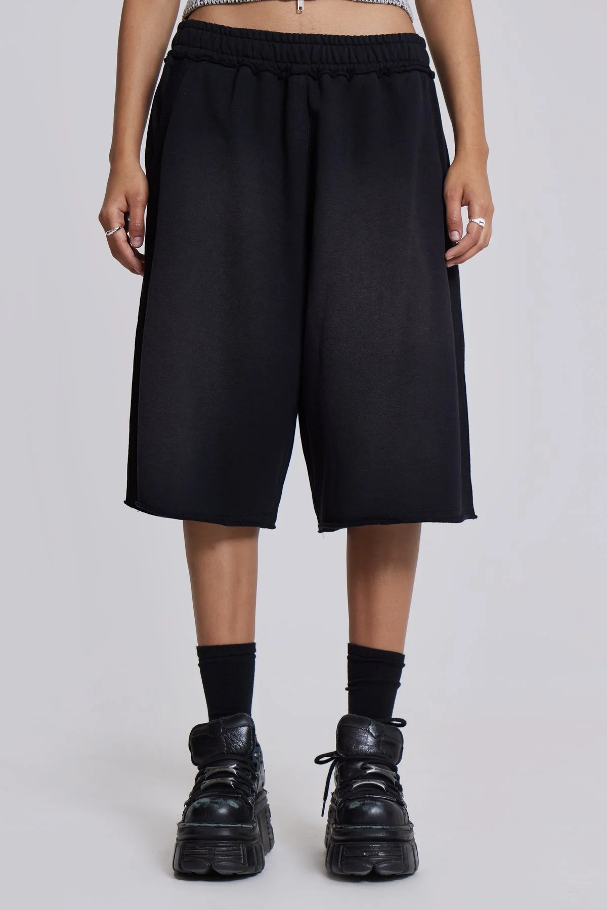 Шорты Jaded London Black Baggy Monster Joggers - миниатюра 4