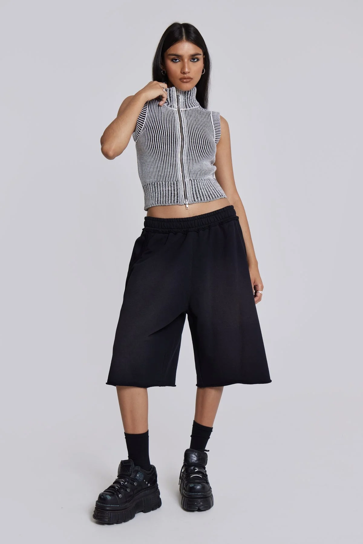 Шорты Jaded London Black Baggy Monster Joggers - миниатюра 6