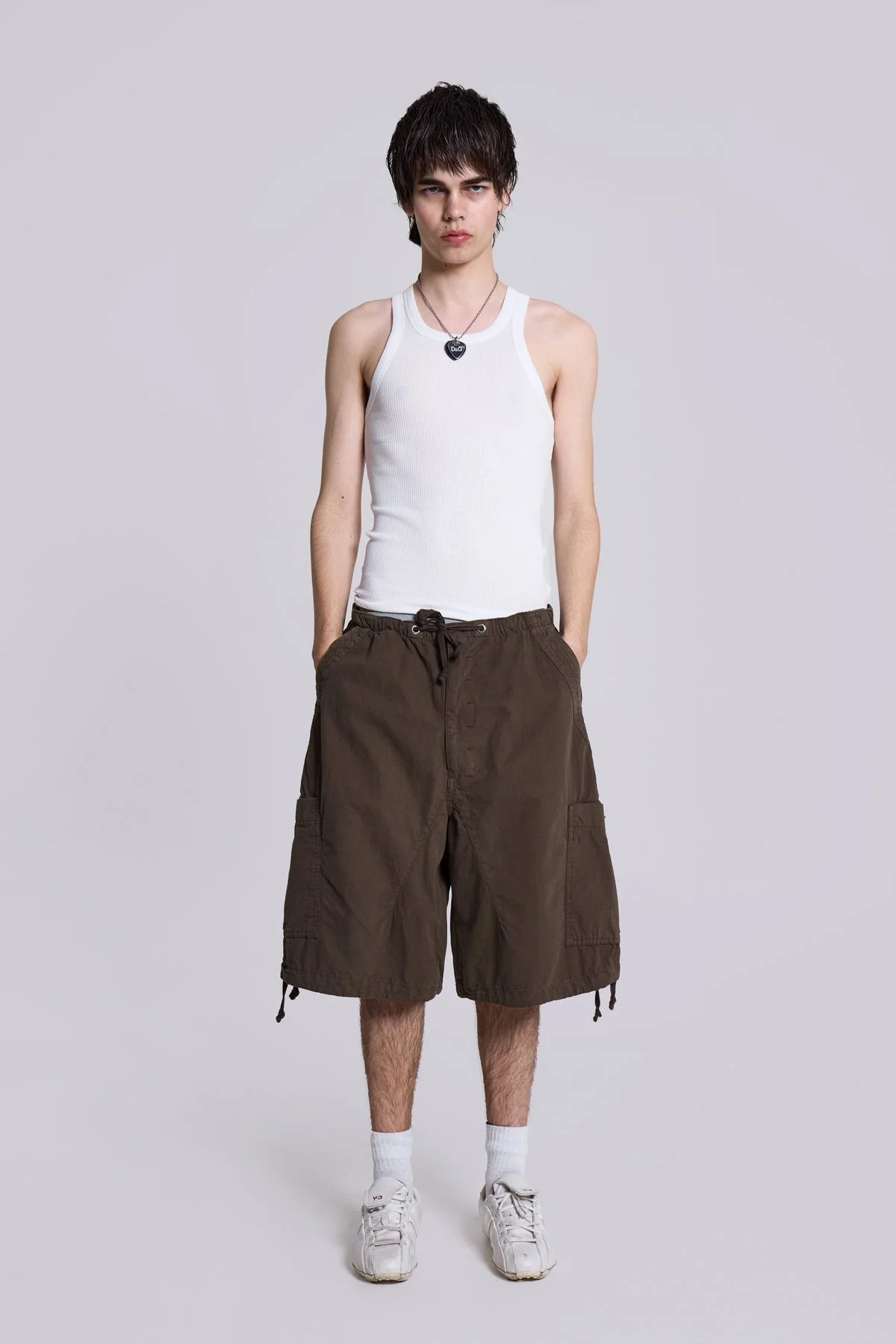 Шорты карго Jaded London Khaki Parachute - миниатюра 2