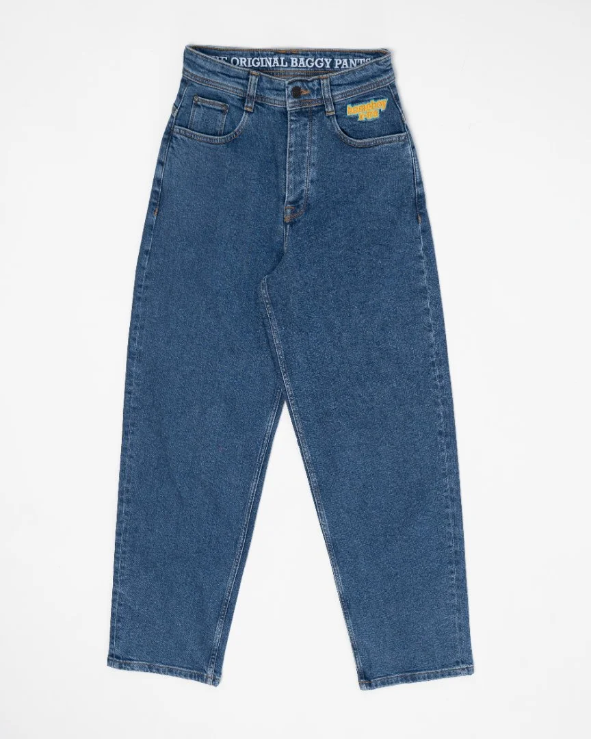 Джинсы широкие HomeBoy x-tra MONSTER Denim Washed Blue - миниатюра 2